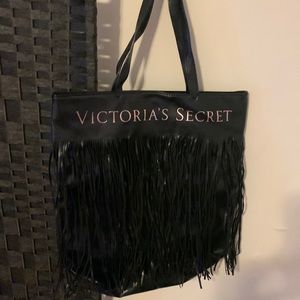 Victoria’s Secret black frilly tote